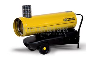 Oklima SE120 indirect gestookte heater